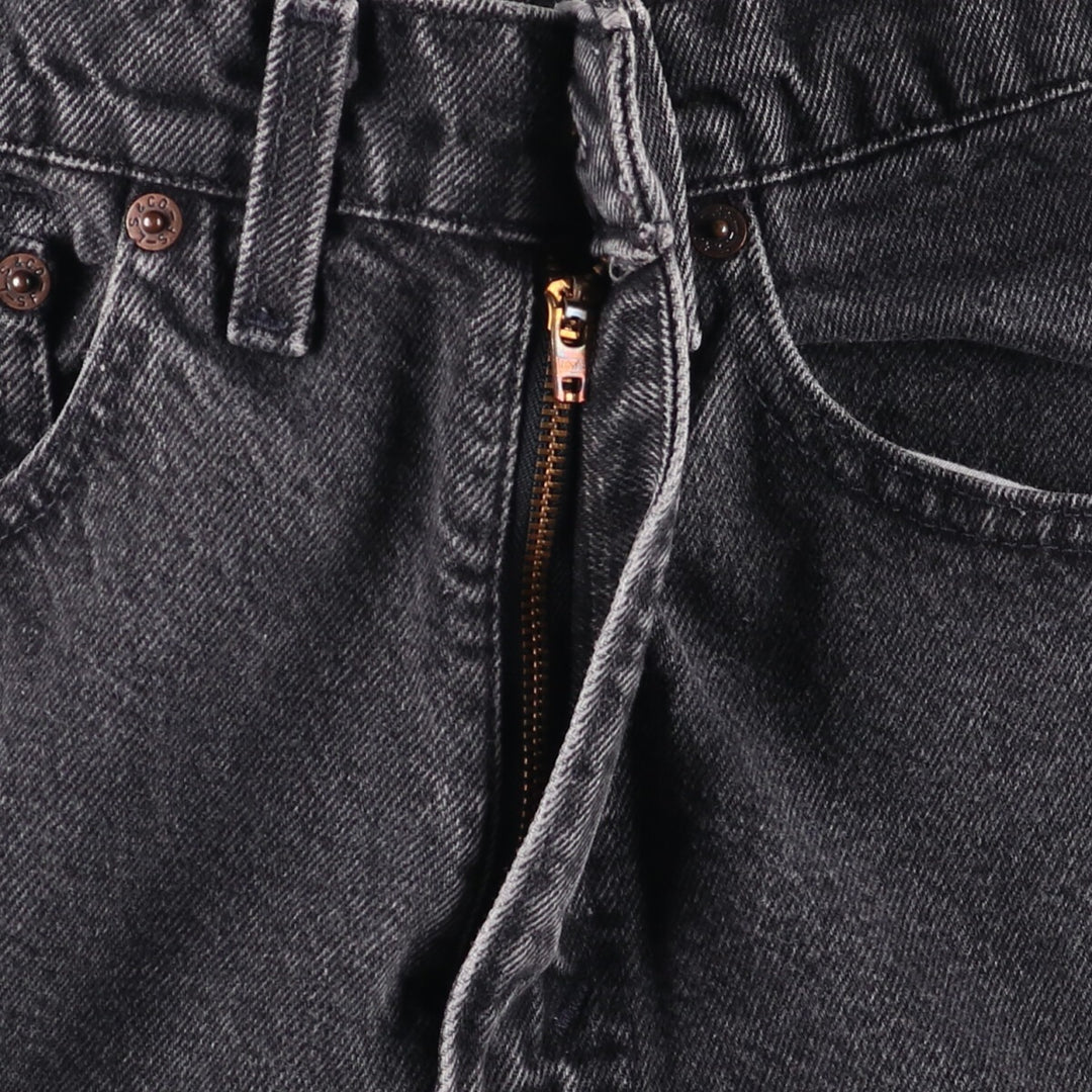 ~00'S Levi's 505 Black Denim Tapered Denim Pants Men's W30 equivalent unclear gray type Vintage Second Hand