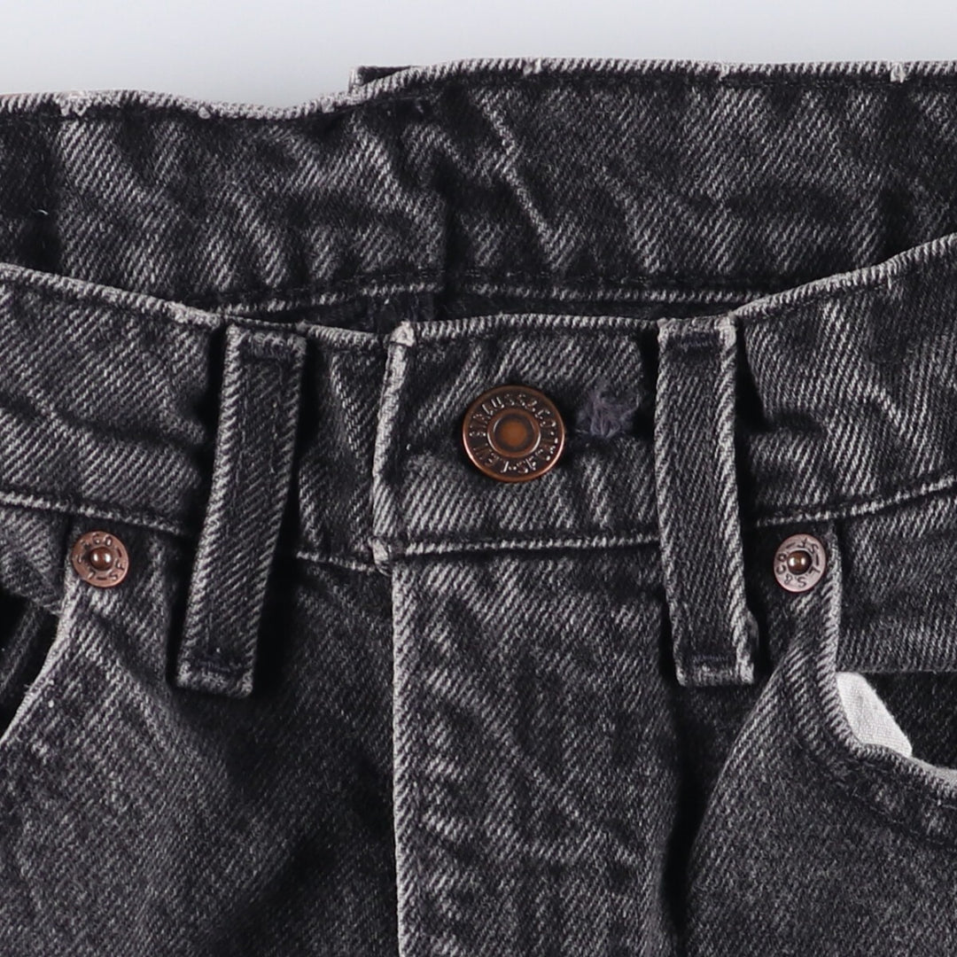 ~00'S Levi's 505 Black Denim Tapered Denim Pants Men's W30 equivalent unclear gray type Vintage Second Hand