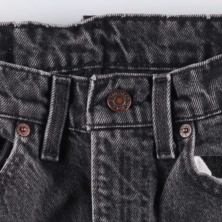 ~00'S Levi's 505 Black Denim Tapered Denim Pants Men's W30 equivalent unclear gray type Vintage Second Hand