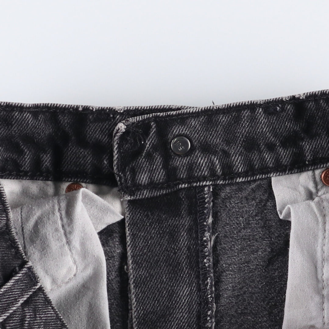 ~00'S Levi's 505 Black Denim Tapered Denim Pants Men's W30 equivalent unclear gray type Vintage Second Hand