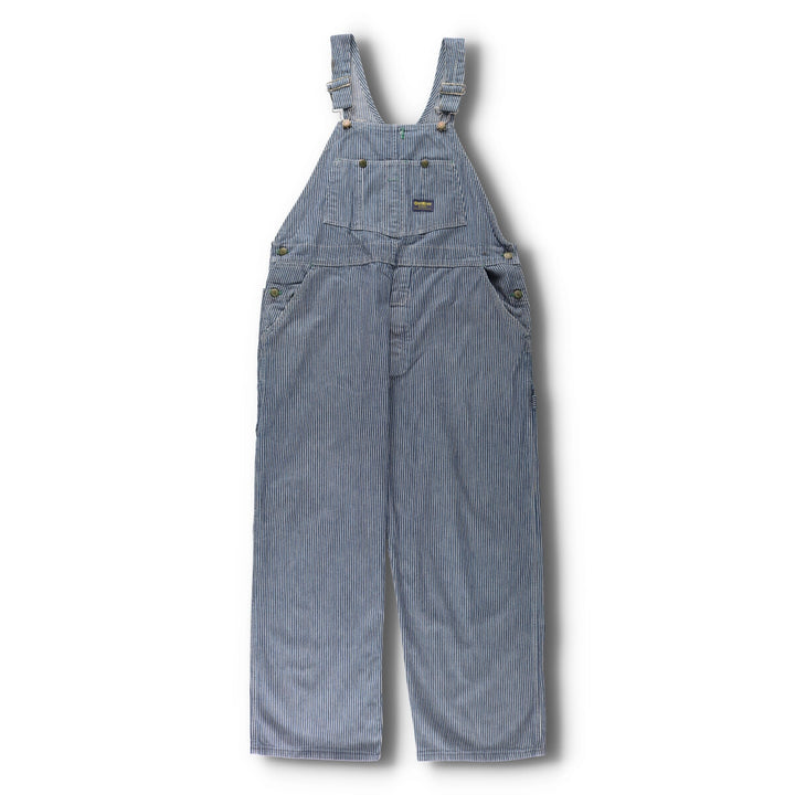 Big size 60'S Osh Kosh hickory stripe overalls made in USA men's w41 equivalent vintage /evb007620