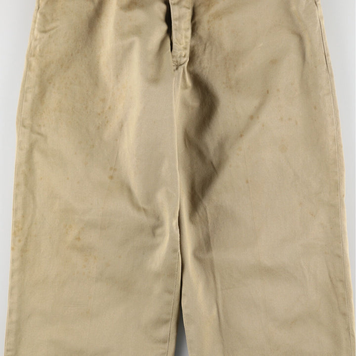 50'S US military genuine military chino pants made in USA 30x31 men's w29 equivalent vintage /evb007622