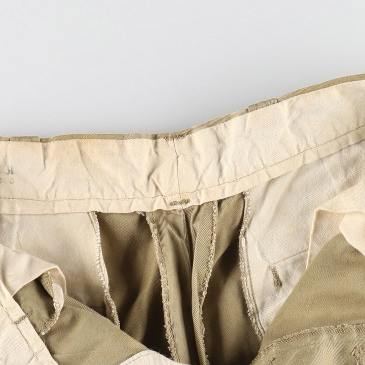 50'S US military genuine military chino pants made in USA 30x31 men's w29 equivalent vintage /evb007622