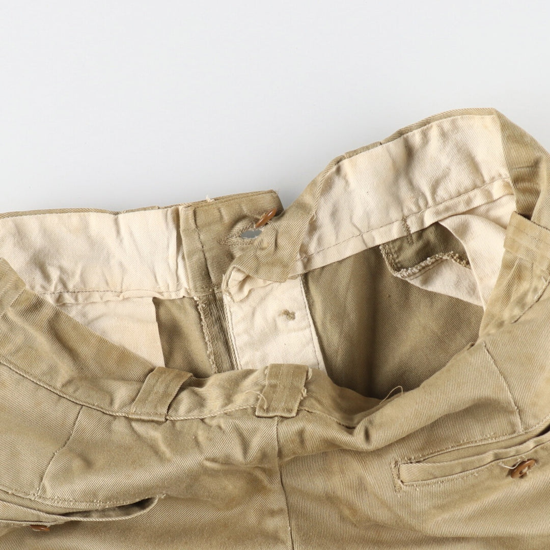 50'S US military genuine military chino pants made in USA 30x31 men's w29 equivalent vintage /evb007622