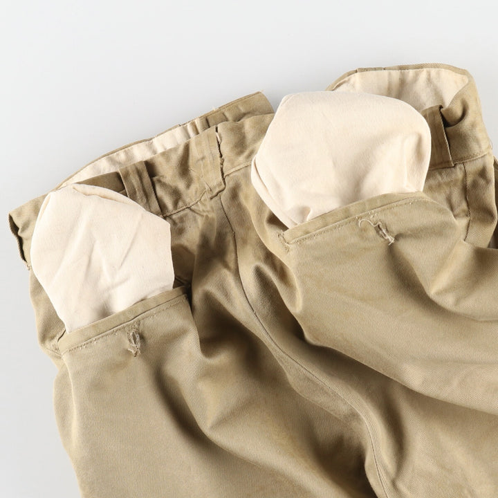 50'S US military genuine military chino pants made in USA 30x31 men's w29 equivalent vintage /evb007622