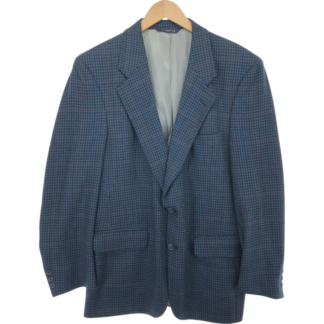 Burberry's Gun Club Check Wool Tailored Jacket Made in USA Men's L size /evb007662