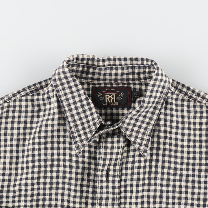 Ralph Lauren RRL Double RL 2nd Edition Long Sleeve Cotton Check Shirt Men's S Size /evb007680