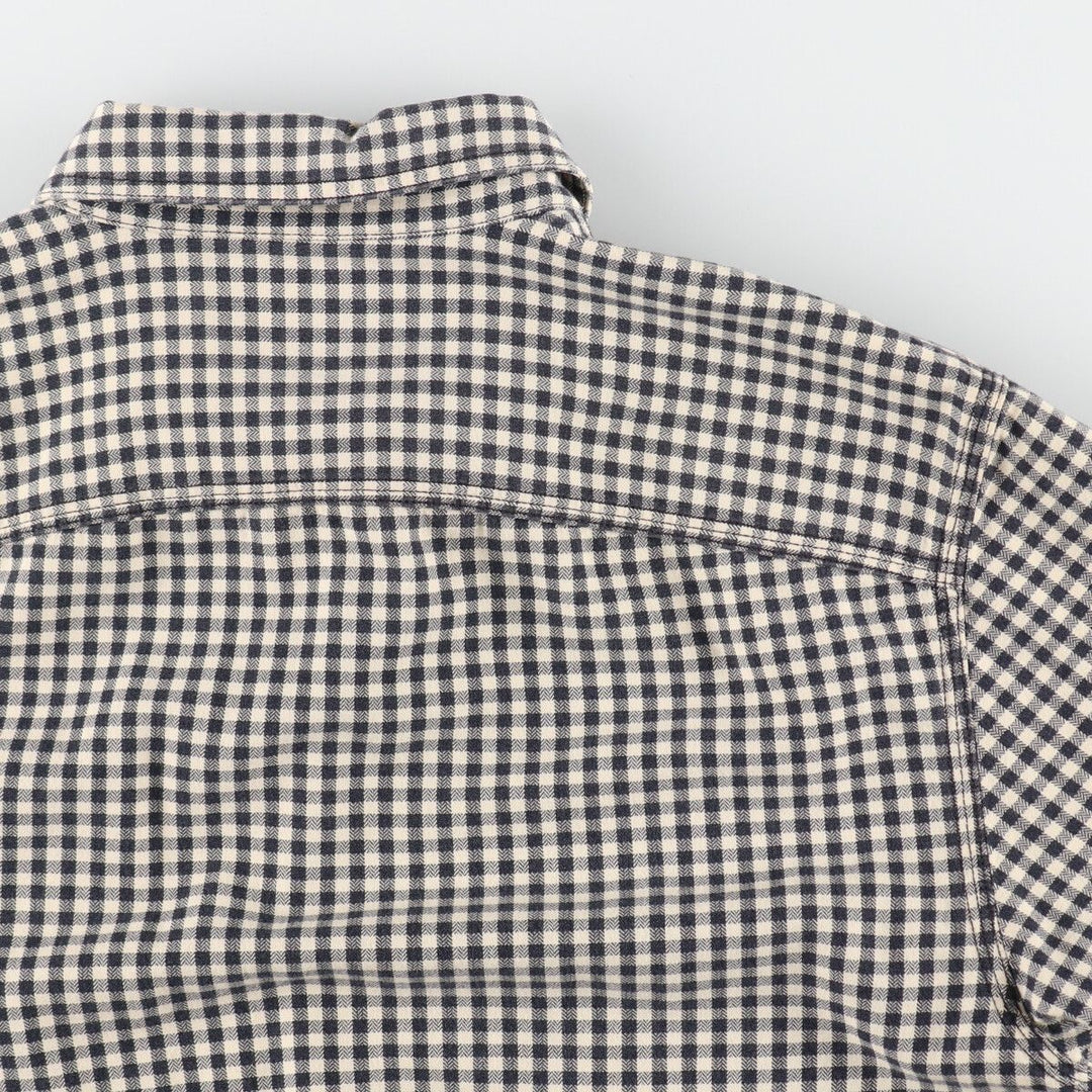 Ralph Lauren RRL Double RL 2nd Edition Long Sleeve Cotton Check Shirt Men's S Size /evb007680