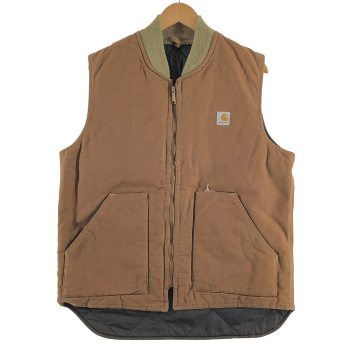 80'S Carhartt Classic Vest Duck Vest Made in USA Men's L Size Vintage /evb007690