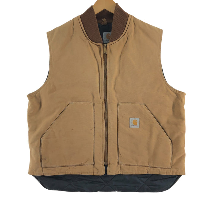 80s-90'S Carhartt Classic Vest Duck Vest Made in USA Men's XL Vintage /evb007691