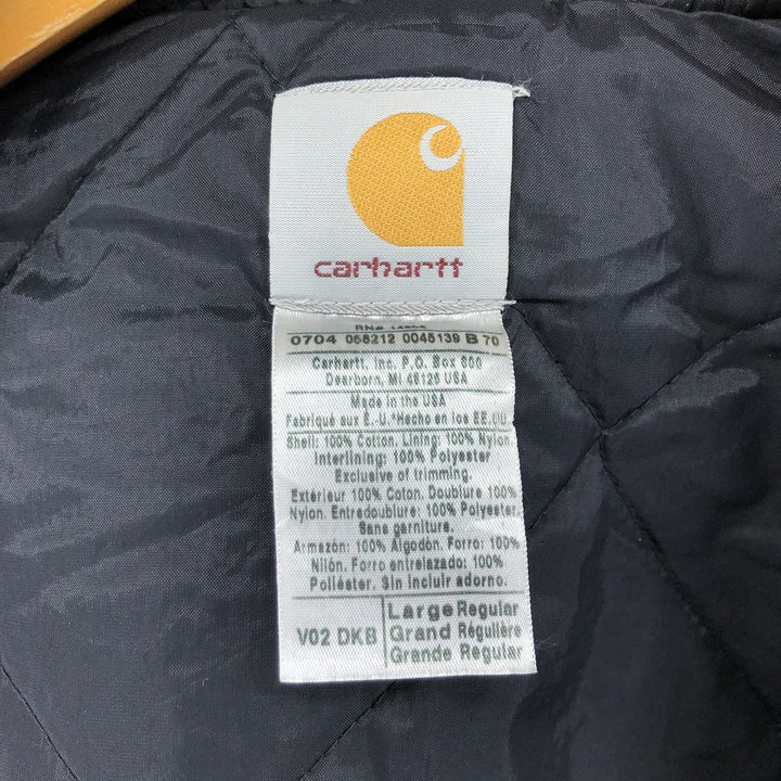 00'S Carhartt Classic Vest Duck Vest Made in USA Men's L size /evb007697