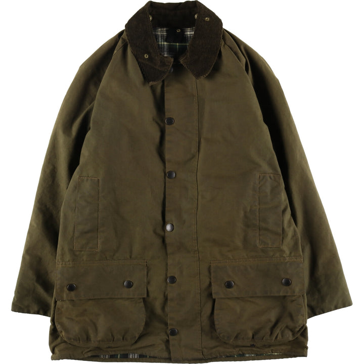 90'S Barbour Moorland Old 3 Warrant Waxed Cotton Oiled Jacket Made in the UK C40 Men's M Size Vintage /evb007722