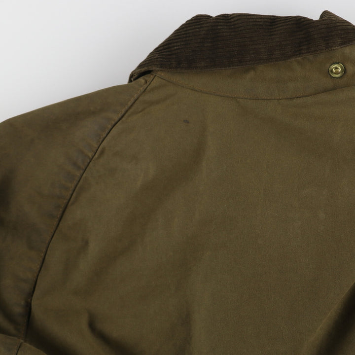 90'S Barbour Moorland Old 3 Warrant Waxed Cotton Oiled Jacket Made in the UK C40 Men's M Size Vintage /evb007722