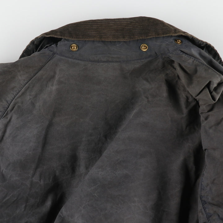 90'S Barbour Bedale Badged 3 Warrant Waxed Cotton Oiled Jacket Made in England C42 Men's L size /evb007731