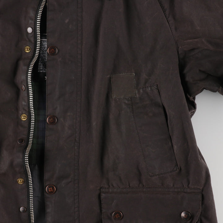 80s-90'S Barbour Bedale Old 3 Warrant Waxed Cotton Oiled Jacket Made in England C40 Men's M Size Vintage /evb007761