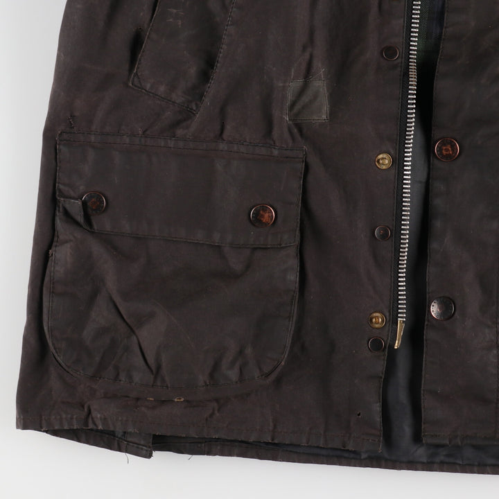 80s-90'S Barbour Bedale Old 3 Warrant Waxed Cotton Oiled Jacket Made in England C40 Men's M Size Vintage /evb007761