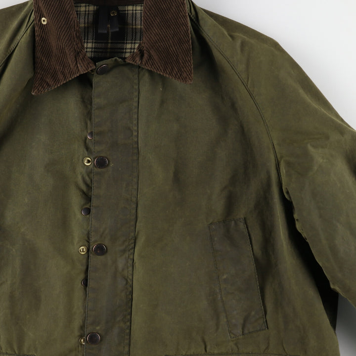 80s-90'S Barbour Bedale Old 3 Warrant Waxed Cotton Oiled Jacket Made in England C46 Men's XL equivalent Vintage /evb007763