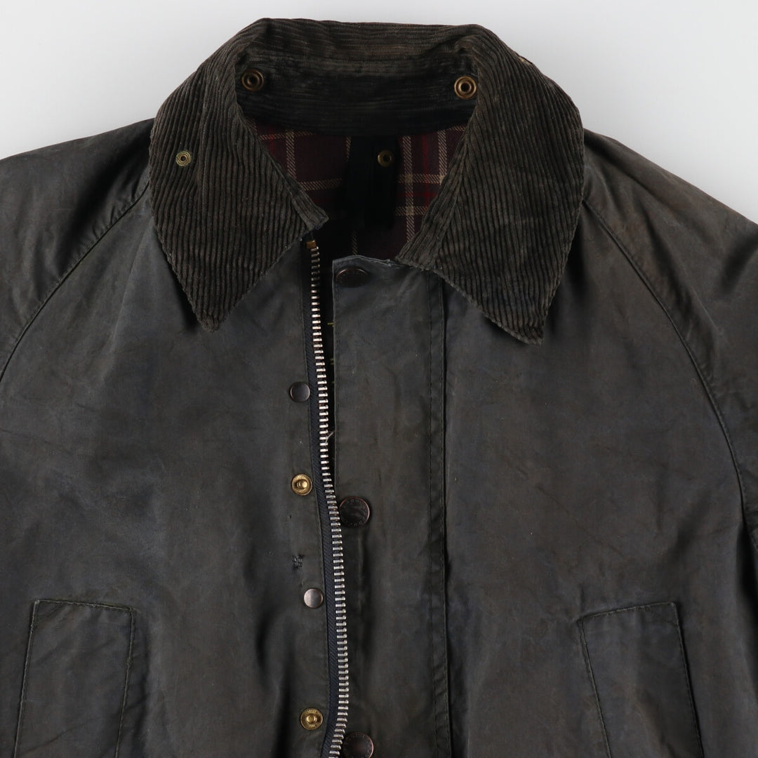 80s-90'S Barbour Bedale Old 3 Warrant Waxed Cotton Oiled Jacket Made in England C38 Men's M Size Vintage /evb007774