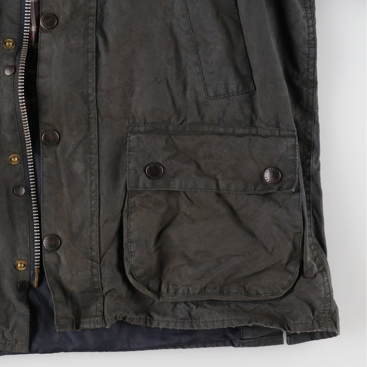 80s-90'S Barbour Bedale Old 3 Warrant Waxed Cotton Oiled Jacket Made in England C38 Men's M Size Vintage /evb007774