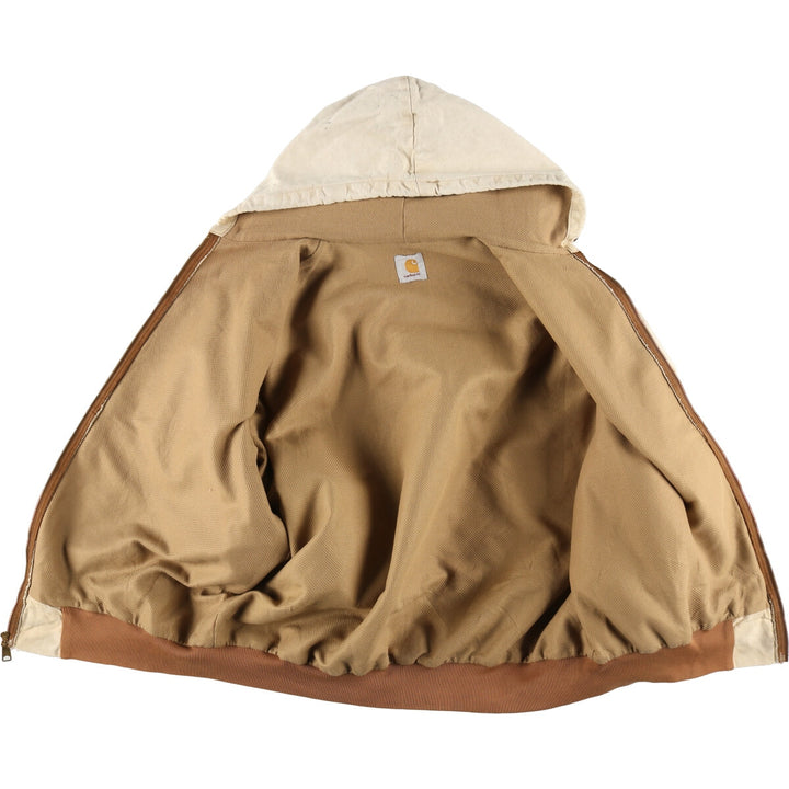 Carhartt Active Jacket Duck Full Zip Hoodie Men's XL equivalent /evb007801