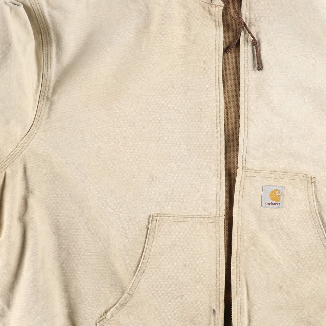 Carhartt Active Jacket Duck Full Zip Hoodie Men's XL equivalent /evb007801