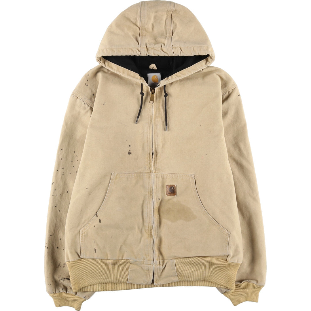 Carhartt Active Jacket Duck Full Zip Parka Men's L size /evb007802