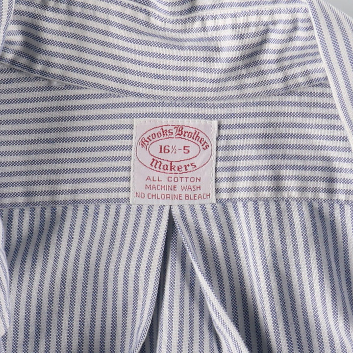 ~70'S Brooks Brothers 6-button long sleeve button-down striped shirt, men's size L, vintage /evb007804