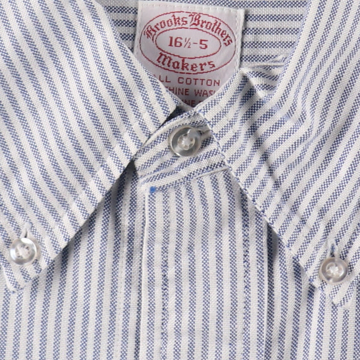 ~70'S Brooks Brothers 6-button long sleeve button-down striped shirt, men's size L, vintage /evb007804