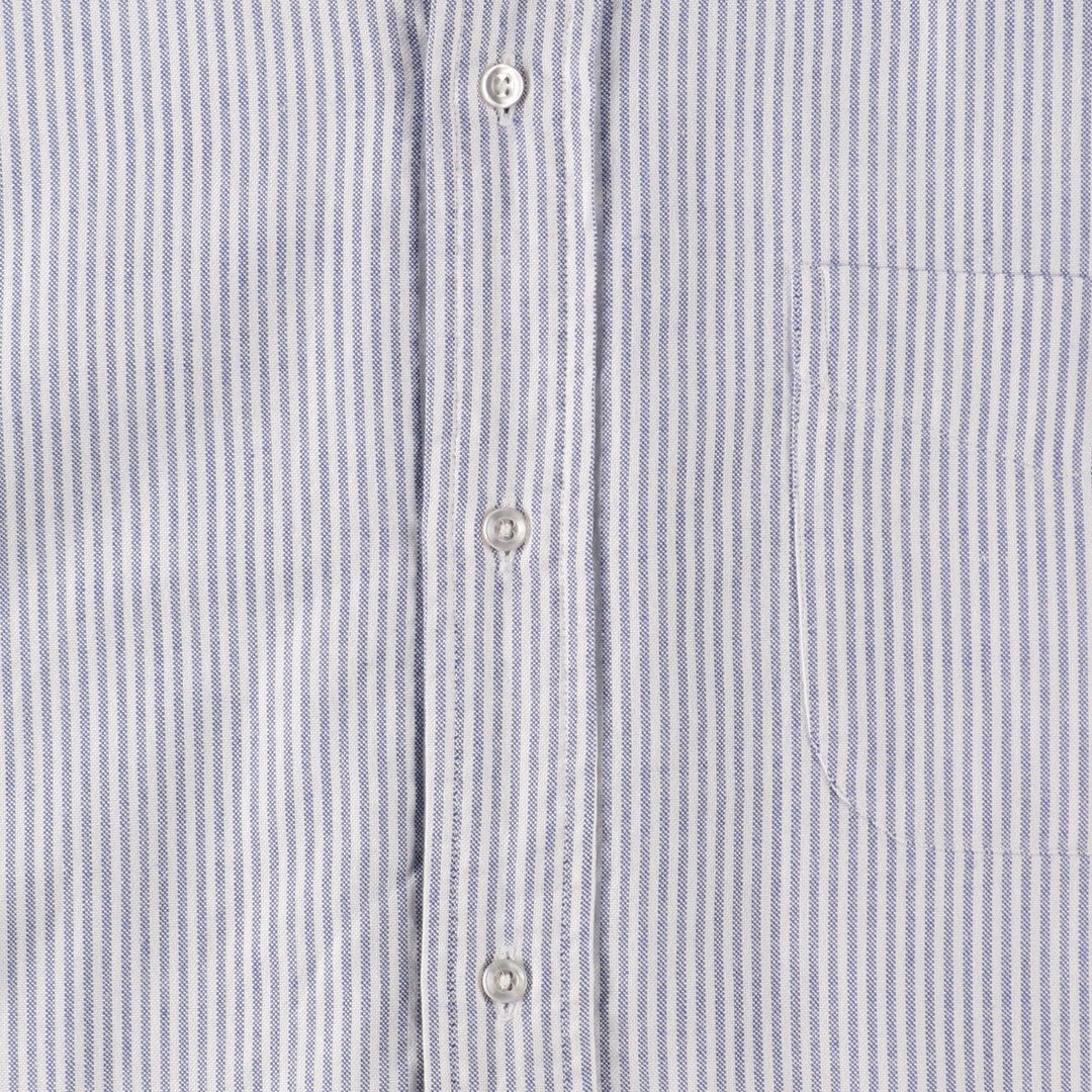 ~70'S Brooks Brothers 6-button long sleeve button-down striped shirt, men's size L, vintage /evb007804