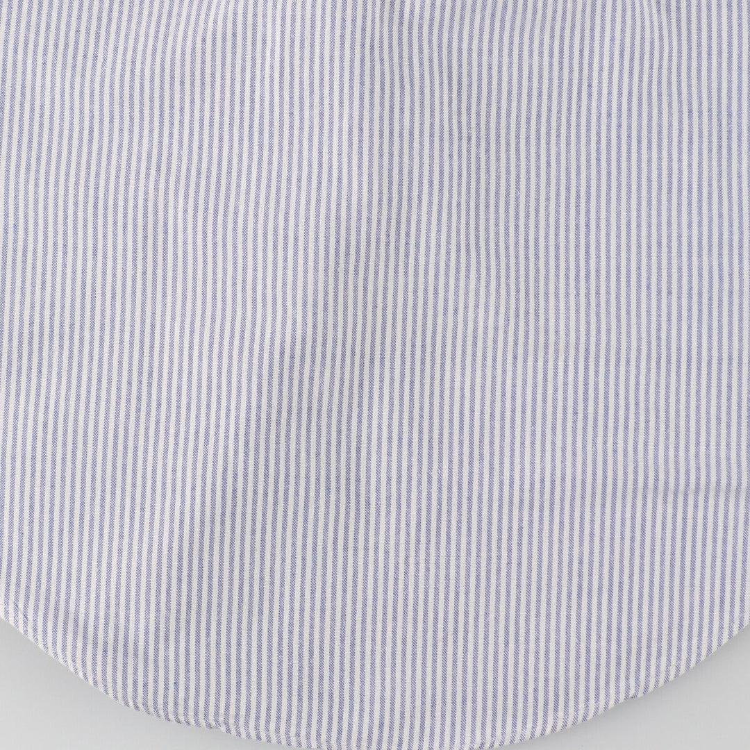 ~70'S Brooks Brothers 6-button long sleeve button-down striped shirt, men's size L, vintage /evb007804