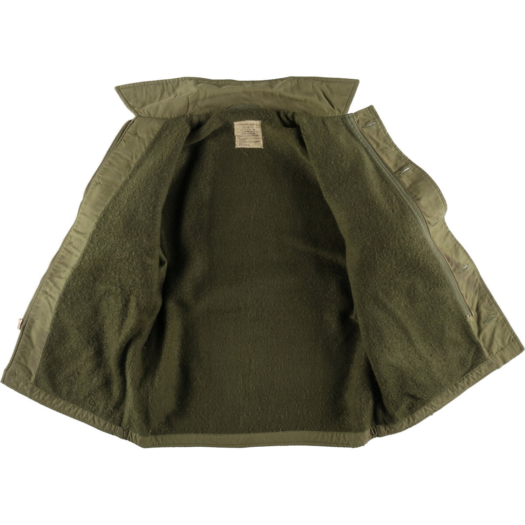 1970'S US Military A-2 Deck Jacket, Made in USA, Medium (38-40), Men's Size M, Vintage unclear Khaki type sage green Vintage Second Hand