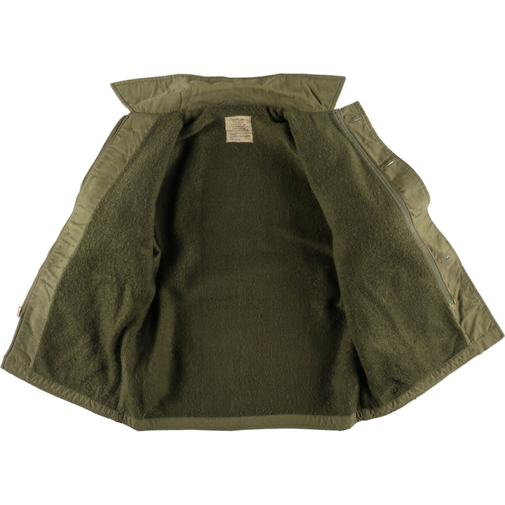 1970'S US Military A-2 Deck Jacket, Made in USA, Medium (38-40), Men's Size M, Vintage unclear Khaki type sage green Vintage Second Hand