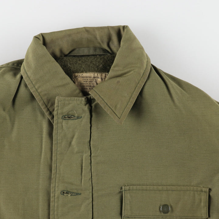 1970'S US Military A-2 Deck Jacket, Made in USA, Medium (38-40), Men's Size M, Vintage unclear Khaki type sage green Vintage Second Hand