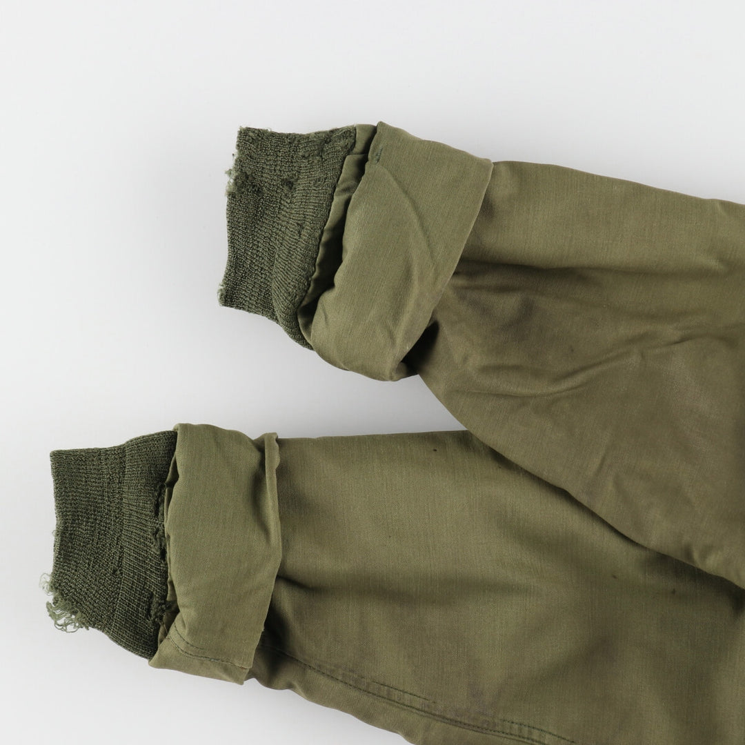 1970'S US Military A-2 Deck Jacket, Made in USA, Medium (38-40), Men's Size M, Vintage unclear Khaki type sage green Vintage Second Hand