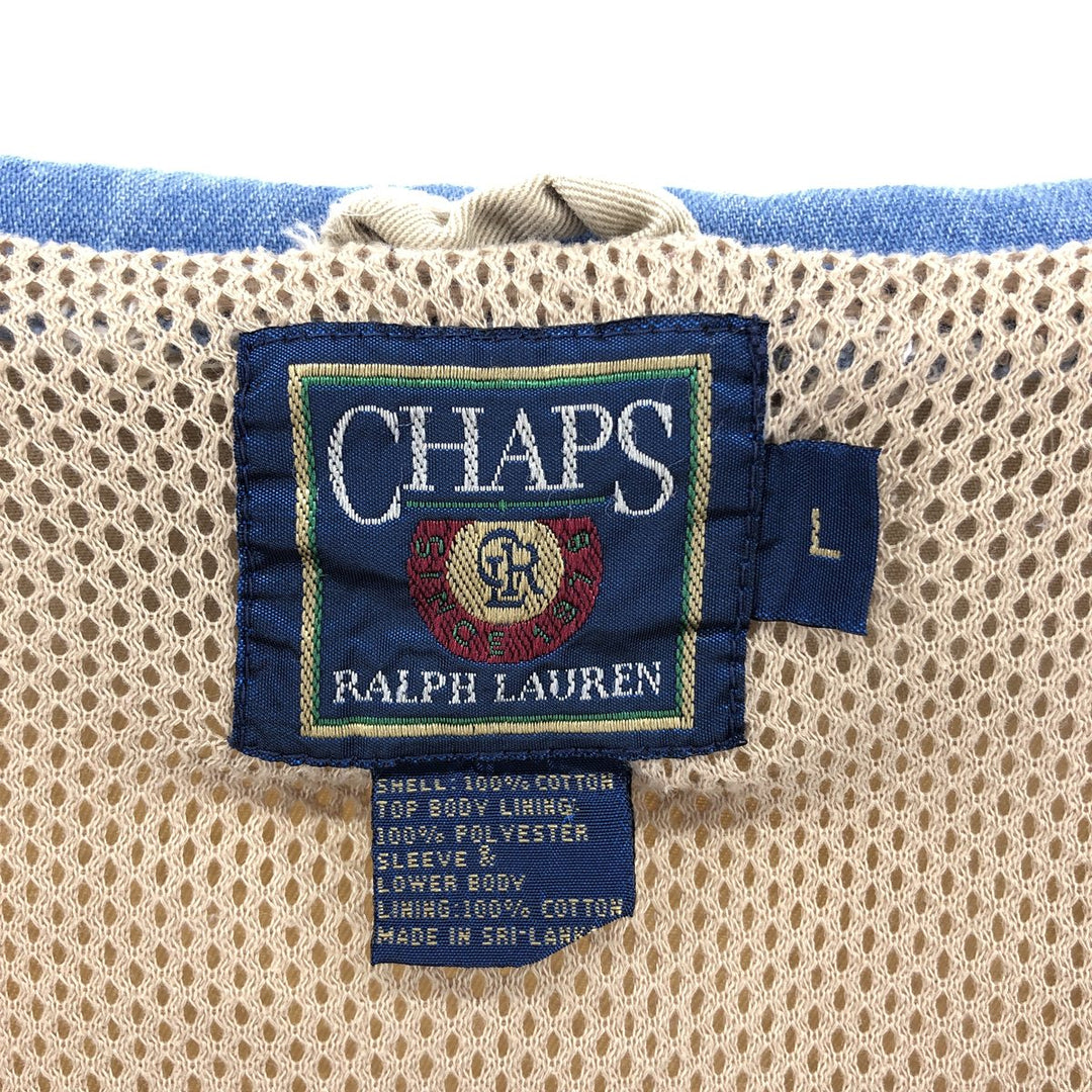 80'S Ralph Lauren CHAPS swing top sports jacket men's size L vintage /evb007837