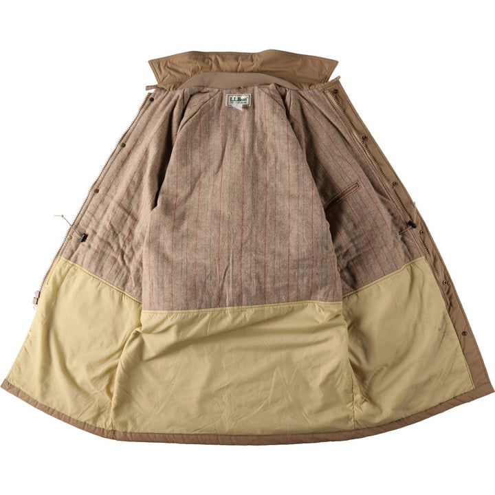 Vintage 1980'S LLBean Storm Coat, padded coat, made in the USA, men's size L polyester Beige type Vintage Second Hand