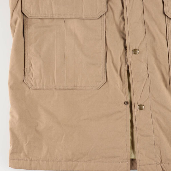 Vintage 1980'S LLBean Storm Coat, padded coat, made in the USA, men's size L polyester Beige type Vintage Second Hand