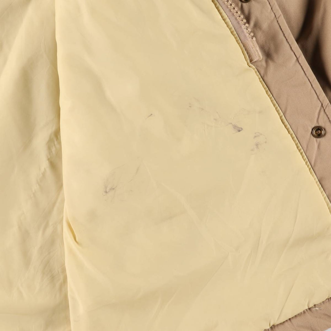 Vintage 1980'S LLBean Storm Coat, padded coat, made in the USA, men's size L polyester Beige type Vintage Second Hand