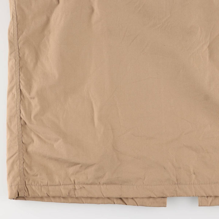 Vintage 1980'S LLBean Storm Coat, padded coat, made in the USA, men's size L polyester Beige type Vintage Second Hand