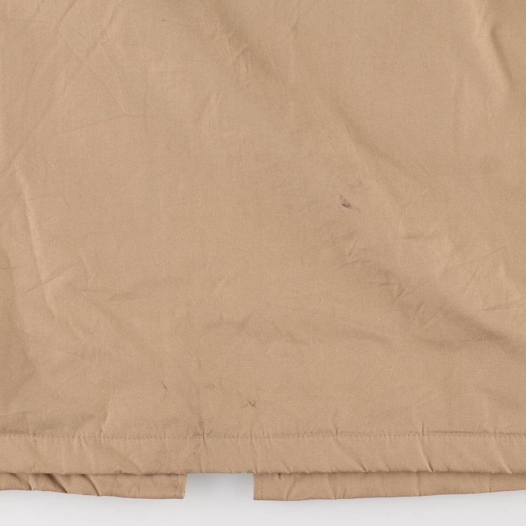 Vintage 1980'S LLBean Storm Coat, padded coat, made in the USA, men's size L polyester Beige type Vintage Second Hand