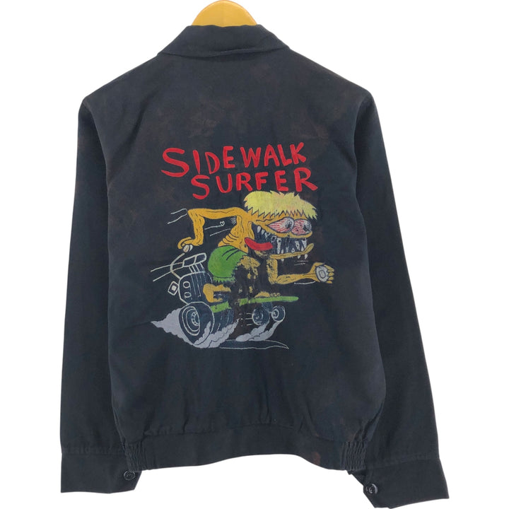 SIDEWALK SURFER Back Embroidery Zip-up Jacket Men's S Size /evb007848