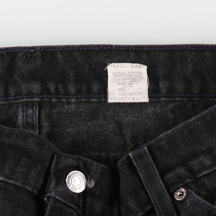 90'S Levi's 550 Relaxed Fit Tapered Leg Black Denim Tapered Denim Pants Made in USA Men's W38 /evb007861