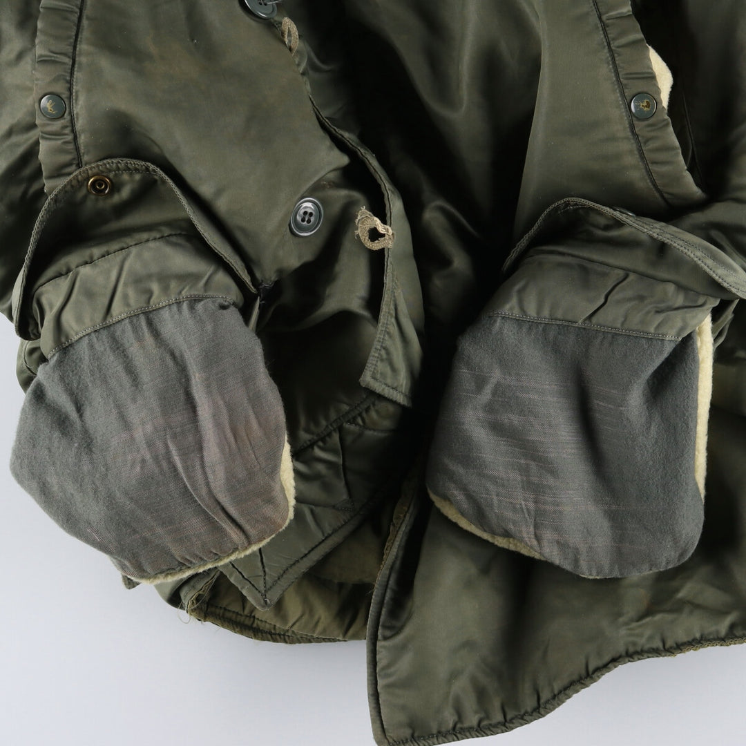 ~1960'S US military genuine N-3B military flight jacket made in USA, men's size L, vintage /evb007864