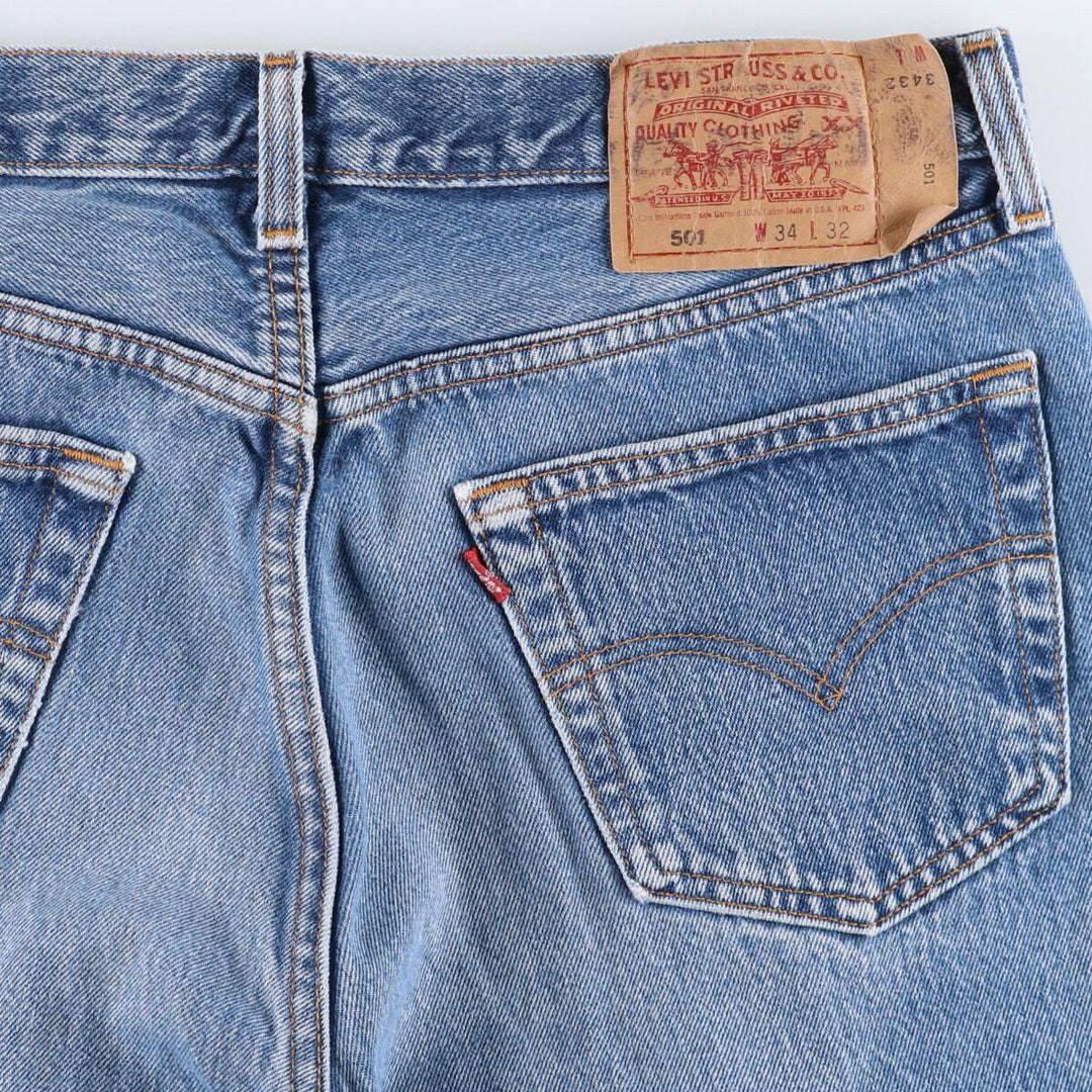 90'S Levi's 501-0118 Straight Denim Pants Made in USA Men's W34 Vintage /evb007898