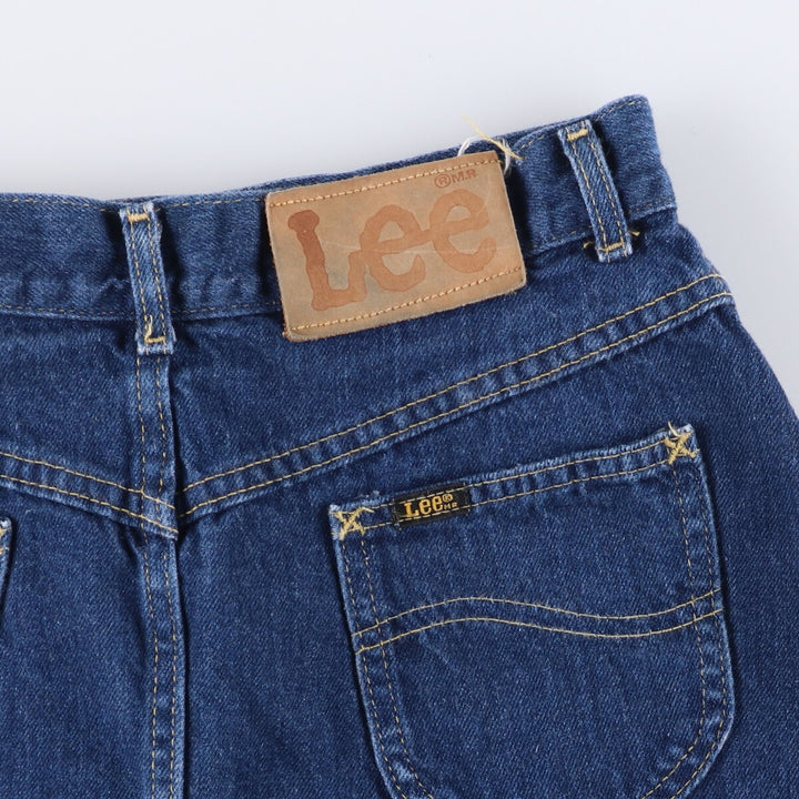 Vintage Lee Riders denim half-length trapezoid skirt, size L, from the 1970s. unclear blue type Vintage Second Hand