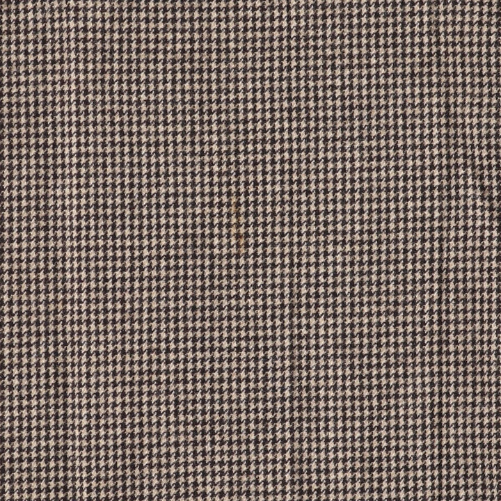 70s~80'S Louis for Women Houndstooth Pattern Wool Long Pleated Skirt Made in USA Women's M Size Vintage /evb008035