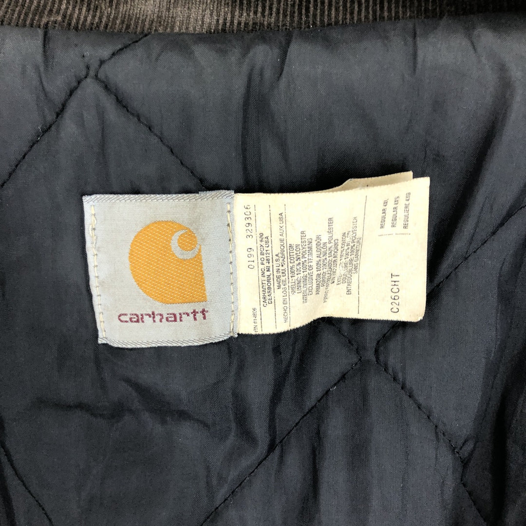 Big size 90'S Carhartt traditional coat duck work jacket made in USA men's XXXXL equivalent /evb008037