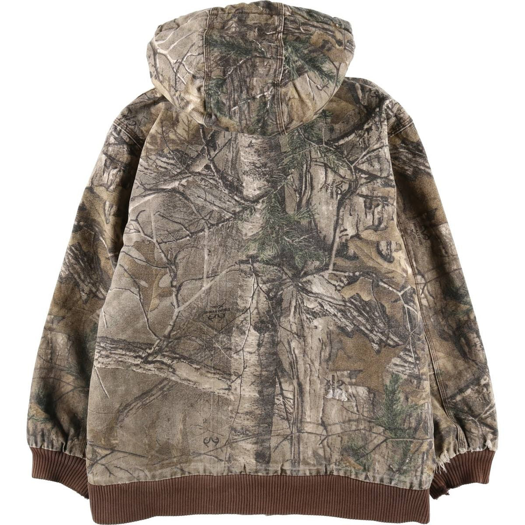 Carhartt Active Jacket Real Tree Camo Duck Full Zip Parka Women's Size L /evb008049