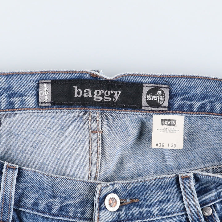 00'S Levi's SILVER TAB BAGGY tapered denim pants for men, size w36 /evb008098