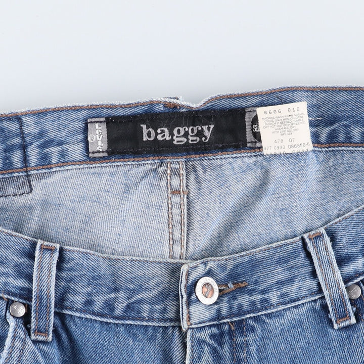 00'S Levi's SILVER TAB BAGGY tapered denim pants for men, size w36 /evb008098